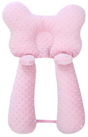 Aunaeyw Ganzkörper-Stützkissen für Neugeborene, Beinschutz, Baby-Kopfkissen, weich und atmungsaktiv, Babykissen zum Schlafen, ergonomisches Design (Hellgrün, 48 x 38 x 14 cm)