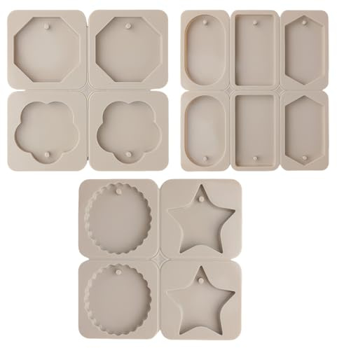 CENRONG Moules à Savon en Silicone, 3 Pièces, Diverses Formes, Facile à Utiliser, Réutilisable, Pour Savon, Cupcakes, Gelée, Pâtisseries, Desserts, Chocolat, Glaces, Bricolage