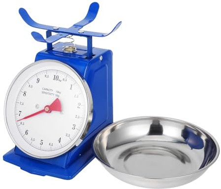 NAMOARLY Báscula Mecánica Para Alimentos: Báscula De Cocina Vintage De 10 Kg Con Recipiente Desmontable Para Pan, Café, Preparación De Comidas, Repostería Y Cocina.