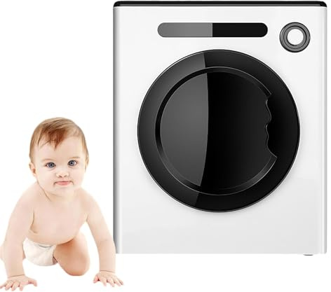 CHHMAELOVE Asciugatrice ventilata da 4 kg, asciugatrice Portatile da 1700 W con Pannello di Controllo Intelligente e Funzione UV, Vasca in Acciaio Inossidabile, asciugatrice elettrica compatta White
