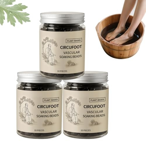 Herbal Foot Soak Beads, Cleansing Foot Soak Beads, fotvård för att lindra fötterna, främjar djup avslappning, förbättrar sömn och återhämtning för kvinnor, män, (3 stycken)
