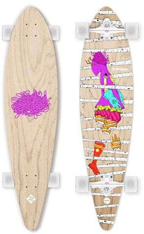 Longboard Pintail Woods 40 – Longboard Clásico de Maple para Cruising y Carving
