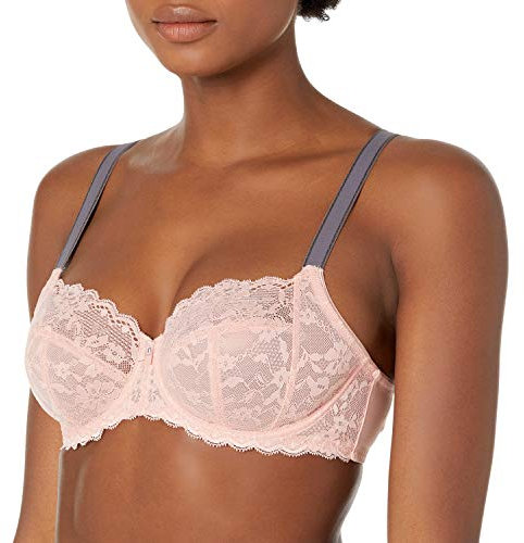 Freya Women's Offbeat Underwire Side Support Bra with Full Coverage, Rose Hip, 34J