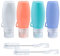 webake Salatdressing Flasche Silikon 4 Stück 90 ml Tragbar Salatdressing Shaker Behälter Quetschflasche mit 2 Reinigungsbürsten für Salat, Sauce