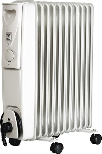 Calefactor eléctrico de aceite eléctrico de 2500 W, 11 láminas, JU11, radiador eléctrico móvil, radiador de aceite, termostato, calentador de aceite