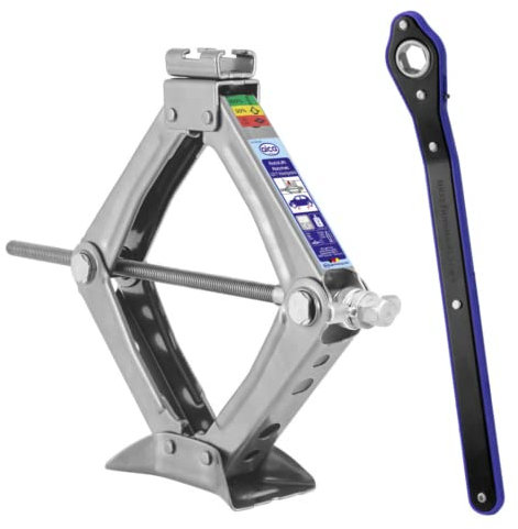 alca Gato elevador de tijera para coche con trinquete de velocidad, kit de herramientas de elevación de vehículos 1T 1 tonelada A436500