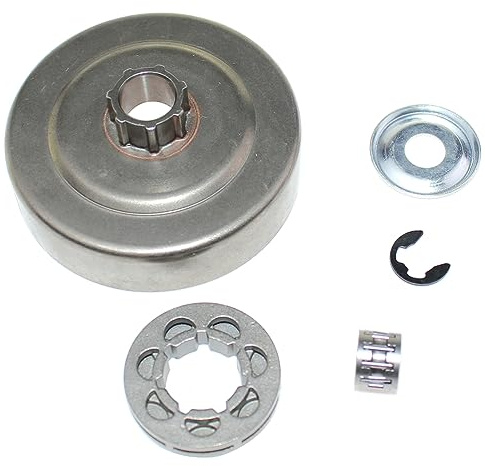 ICOOYO Koppling trumma fälg kedjehjul kit 3/8 tum Picco 7T för Stihl 024 026 MS240 MS260 MS270 MS280