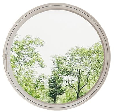 HJLKDYM Fenêtre À Battant Tournante, avec Verre Trempé, Fenêtre De Ventilation en Alliage D'aluminium, Volet Mobile D'intérieur, Convient pour Salle De Bain, sous-Sol(White-Transparent Glass,50cm)