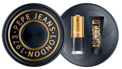 Pepe Jeans SoBold Intense For Him Parfüm Herren Geschenkset 2 Stück Eau de Parfum 100ml und Duschgel 100ml Set Bernsteinfarbener und würziger Duft Männer Parfüm