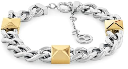 Tommy Hilfiger Jewelry Pulsera de Cadena para Mujer Bicolor - 2780914