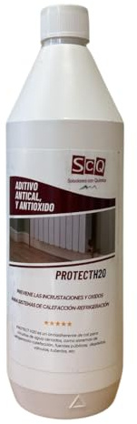 Limpiador aditivo para sistema de calefacción central 1l PROTECH20 | protector y descalcificador para radiadores, calderas y tuberias | Elimina Óxido, Escombros e Incrustaciones | Antical