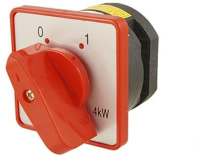 Interrupteur de rotation Interrupteur électronique à deux Positions, commande électrique, poignée rotative rouge, interrupteur à came universel avec AC 20A