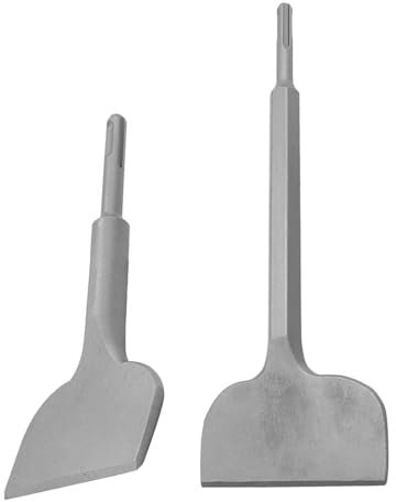 arenmi Lot de 2 burins à marteau électrique pour enlever les carreaux - Outil de retrait de carrelage - Ciseaux à carrelage - Pour carrelage - Vieux plâtres - Muraux - Béton - Endurin