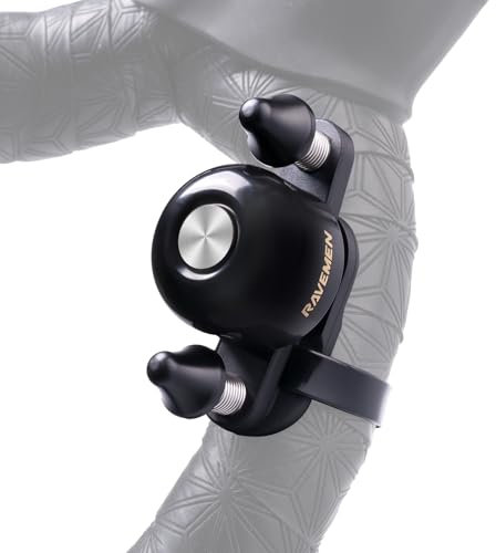 RAVEMEN Q3 Rennradklingel, Fahrradklingel aus Kupferlegierung mit Doppelhammer für Erwachsene Passend für Lenker bis 47 mm Leichtgewicht für die meisten Griffpositionen Einfache Installation