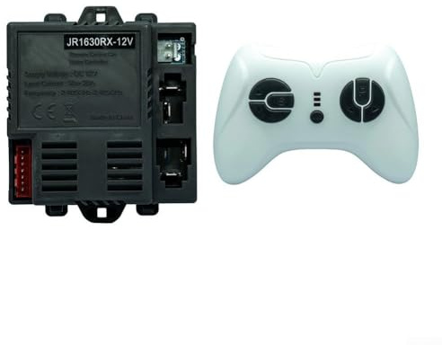 URPIZY JR1630RX-12V - Ricevitore auto elettrica per bambini, 2,4 g, ricambio per telecomando con funzione di avvio dolce, per veicoli per bambini, presa a 7 pin (set completo)