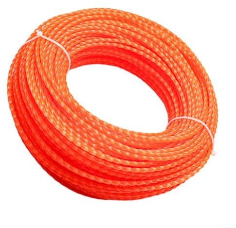 Bobina de línea profesional de 75 m, nailon de 3 mm, cuerda de repuesto para desbrozadora Bosch 18V-33 GFR 18V-23, línea de corte de hierba en forma de espiral naranja