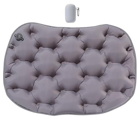 Cojín de Asiento Inflable para Avión - Aliviador de Presión para Asiento de Estadio con Estuche de Almacenamiento,Almohadilla Portátil para Silla de Gradas Pescar Senderismo Tren Silla de Ruedas Viaje