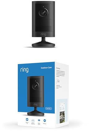 Ring Outdoor Camera 2K, Battery (newest gen), Easy DIY Install, Wide-Angle Retinal 2K Video, up to 6x Enhanced Zoom and Night Vision, Black