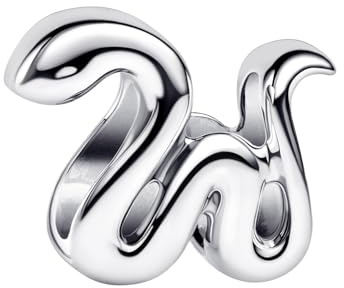 PANDORA Moments Schlange Mini-Charm aus Sterling Silber, Kompatibel Moments, 794520C00