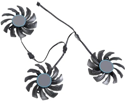 YROHGKPN Ventola per schede grafiche 75 Mm T128010SU per RX6700XT 6600XT Migliorata Gaming Ed Efficiente Dissipazione del Calore GPU Ventola