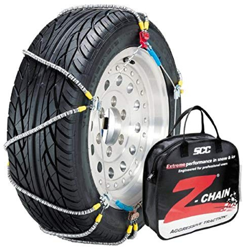 SCC Z-575 Z-Chain Extreme Performance Cable Tire Traction Chain - Set of 2,Silver