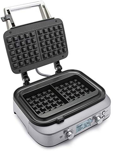 Breville the Smart Waffle™ Pro 2 Slice Waffle Maker, BWM620XL, Brushed Stainless Steel