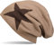 styleBREAKER warme Klassische Strick Beanie Mütze mit Stern und sehr weichem Innenfutter, Unisex 04024026, Farbe:Braun