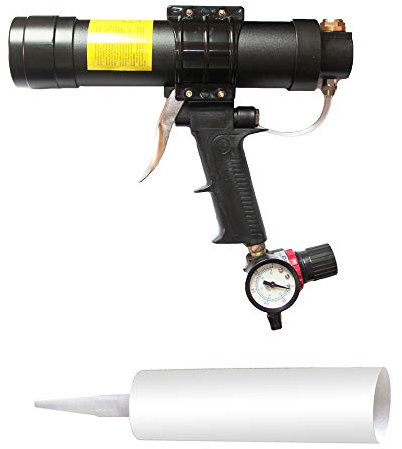 TopSer CK-310 Cylinder Compressed Air Cartridge Gun 310 ml Air Cartridge Gun with 23 cm Aluminium Shaft for 310 ml Glass Glue for Home Decoration, Adhesive Construction Industry, Hardware Tools