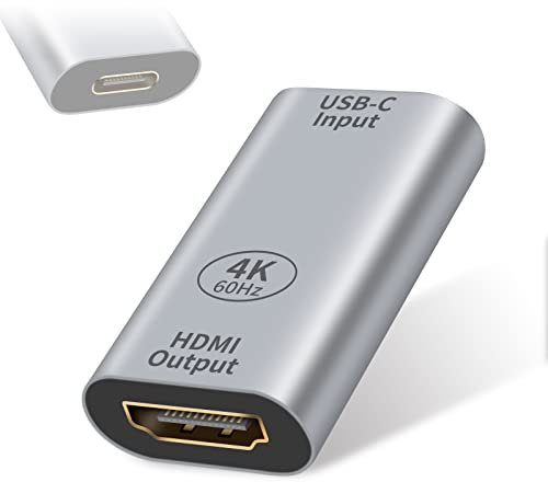 Duttek Adattatore Type USB C to HDMI 4K@60Hz, adattatore femmina USB 3.1 Type C a HDMI femmina, adattatore USB-C a HDMI per notebook, proiettori, TV, computer, monitor