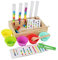 Baoblaze Montessori Kugeln in Tassen, Regenbogenkugeln in Bechern, Farbsortierung und -Zählung Spielzeug, Perlen Reagenzglas Spielzeug, Clip Perlen Puzzle Brettspiele für Kinder Vorschule