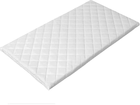 Brillars Baby Cot Bed Mattress Breathable Toddler Foam Quilted Removable/Washable Cover Anti Allergic (90cm x 50cm x 7cm)
