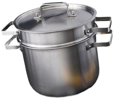 Colcolo Sauce Pot Frying Pan Skillet Vegetable Asparagus Cooker with Lid Pasta Pot Stainless Steel for Blanching Boiled Eggs Noodles