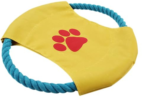 JECOMPRIS Disque Volant pour Chien Résistant aux Morsures, D’entraînement Souple et Léger, Adapté aux Golden Retriever, Samoyède, Chien Nordique – Couleur Aléatoire Style Aléatoire