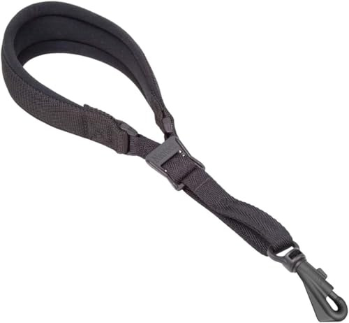Neotech Pad-It Strap – (Swivel Hook, Regular) – Padded Saxophone Neck Strap & Shoulder strap Support | Comfortable Ergonomic Saxophone Accessories for Long Playing Sessions – Black – Made in USA