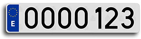 DGT Matricula Nueva METALICAS 100% Homologadas para su Coche, camión o Tractor.