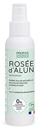 Déodorant Bio Spray Rosée d'Alun - Aloe Vera, Hydrolat de Rose et Fleur d'oranger - 99% naturelle - Sans gaz propulsif, alcool, parfum -100ml - PROPOS'NATURE