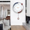 COSLIFE Reloj de pared moderno y simple, clásico, grande, decorativo, con péndulo, moderno, silencioso, de metal, para sala de estar, dormitorio, estudio, oficina (SM628)