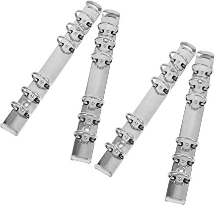 CAXUSD Loseblattordner A6-6 Loch Edelstahl Binder Clips Poliert Glatt Flexibel Für Schule Büro Haushalt