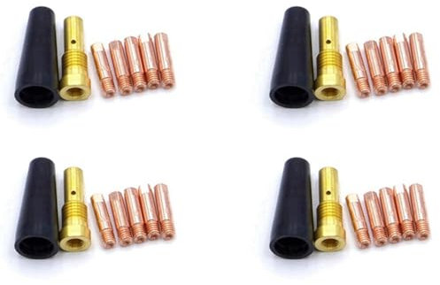 Tynmoel 28Pcs/Set Gasless Nozzle Tips for FC90 Flux-Cored Wire Feed 0.8mm FC90 MIG Welder Welding Tools