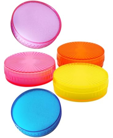SHINEOFI Lot de 5 éponges de manipulation de l'argent liquide de bureau, humidificateur de doigts, outil de manutention de documents, éponge ronde humidificateur de comptage des doigts, tampon humide