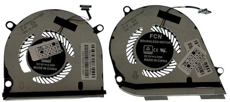 SET Kylfläkt CPU + GPU kompatibel med HP Envy x360 Convertible 15-DR, 15-DS PN: L53541-001, L53542-001 TPN-W142, TPN-W143