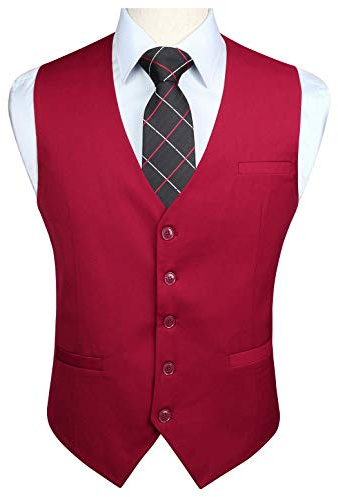 Enlision Homme Gilet Costume Casual Formelle Coton Gilets Sans Manche Vest Pour Business Mariage XS-4XL