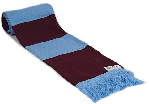 fan originals Classic Football Bar Scarf in Claret Blue Colours