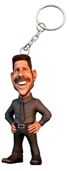 MINIX - Llavero del Cholo Simeone | Figurita del Entrenador del Atlético de Madrid Diego Simeone | Ideal para Fanáticos del Club de Futbol Atlético de Madrid | de 7 cm