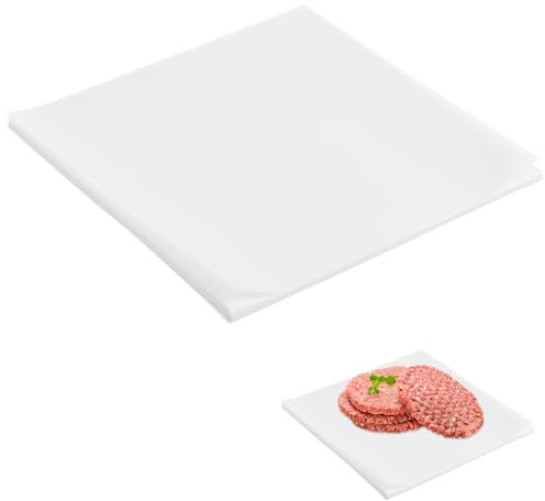 100 Stück Backpapier Zuschnitte Pergament Backpapier Butterbrotpapier 15 * 15cm Pergamentpapier Ungebleichtes Backpapiers Zuschnitte zum Kochen Grillen Dampfgaren und Airfryer