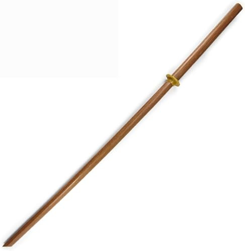 ZHAOMEI Spada di Legno Versione Lunga, Bokken con Fodero, Katana di piantine di Legno di Ferro per la Collezione di Decorazioni domestiche, spettacoli teatrali giornalieri-Wood Color||140CM