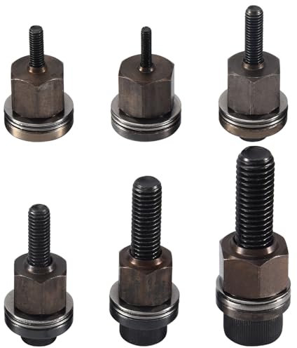 Smallterm 6Pcs Hand Rivet Nut Tool Set, Manual Riveter for M3 M5 M6 M8 M10 Nuts, DIY Installation Accessory