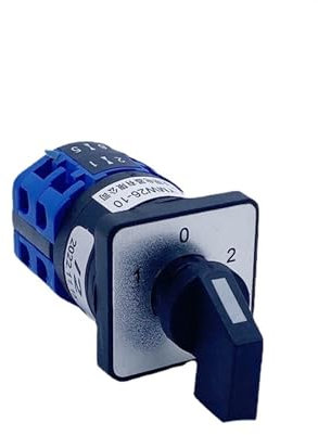 Interrupteur de transfert universel LW26-10/2, bouton rotatif, double interrupteur d'alimentation, deuxième vitesse, 2 sections, contact argenté 10A, YMW26