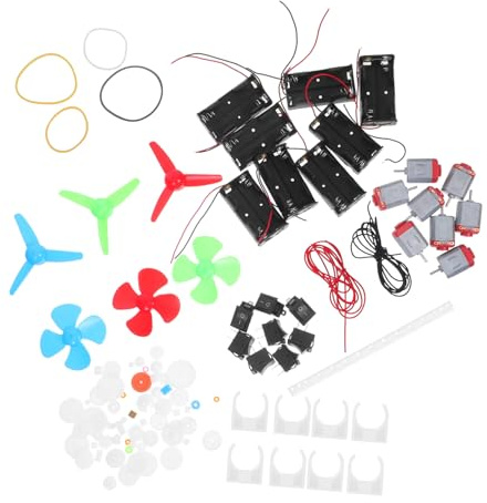 FUNOMOCYA Jouets Éducatifs pour Enfants Kit De Moteurs À Continu Kit D'Expérimentation Scientifique Blocs D'Expérimentation De Circuits Mécaniques Jouets