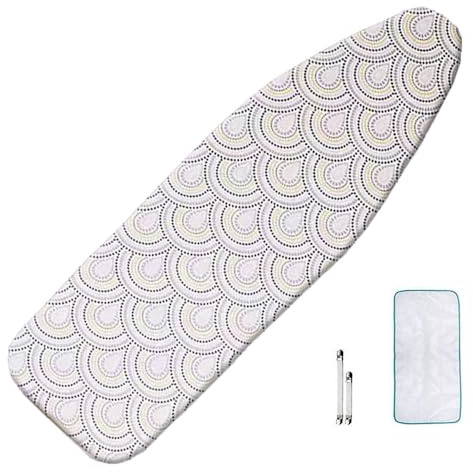 OPOLDBDMAC 90x30cm 100x35cm Strykjärnsöverdrag Med Tjock Vaddering, Ersättningsöverdrag I Bomull För Strykbräda, Elastiska Skyddande Överdrag För Strykbräda(Multi-colored,110x35cm/43x14in)